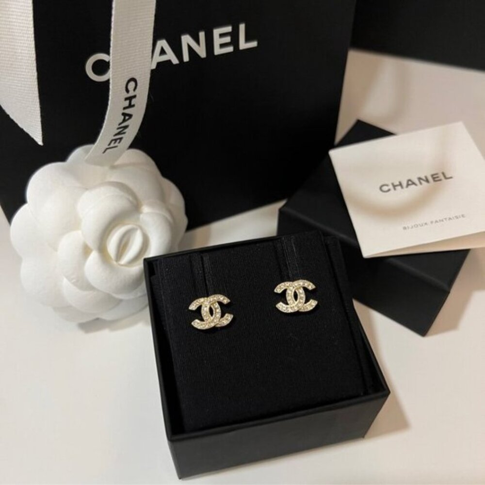 💎Chanel golden classic earrings